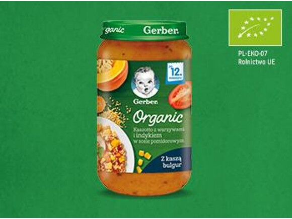 Gerber Organic Pełnoziarniste spaghetti z wołowiną teaser