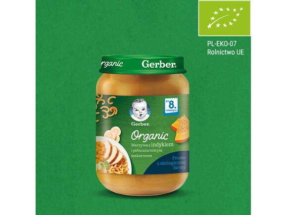 Gerber Organic Warzywa z indykiem i pełnoziarnistym makaronem.jpg