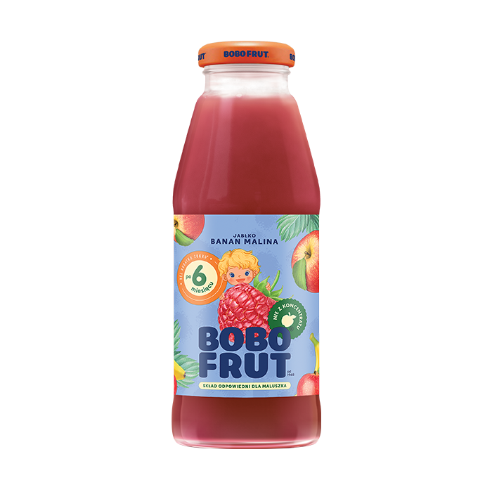 Nektar owocowy jabłko, banan, malina