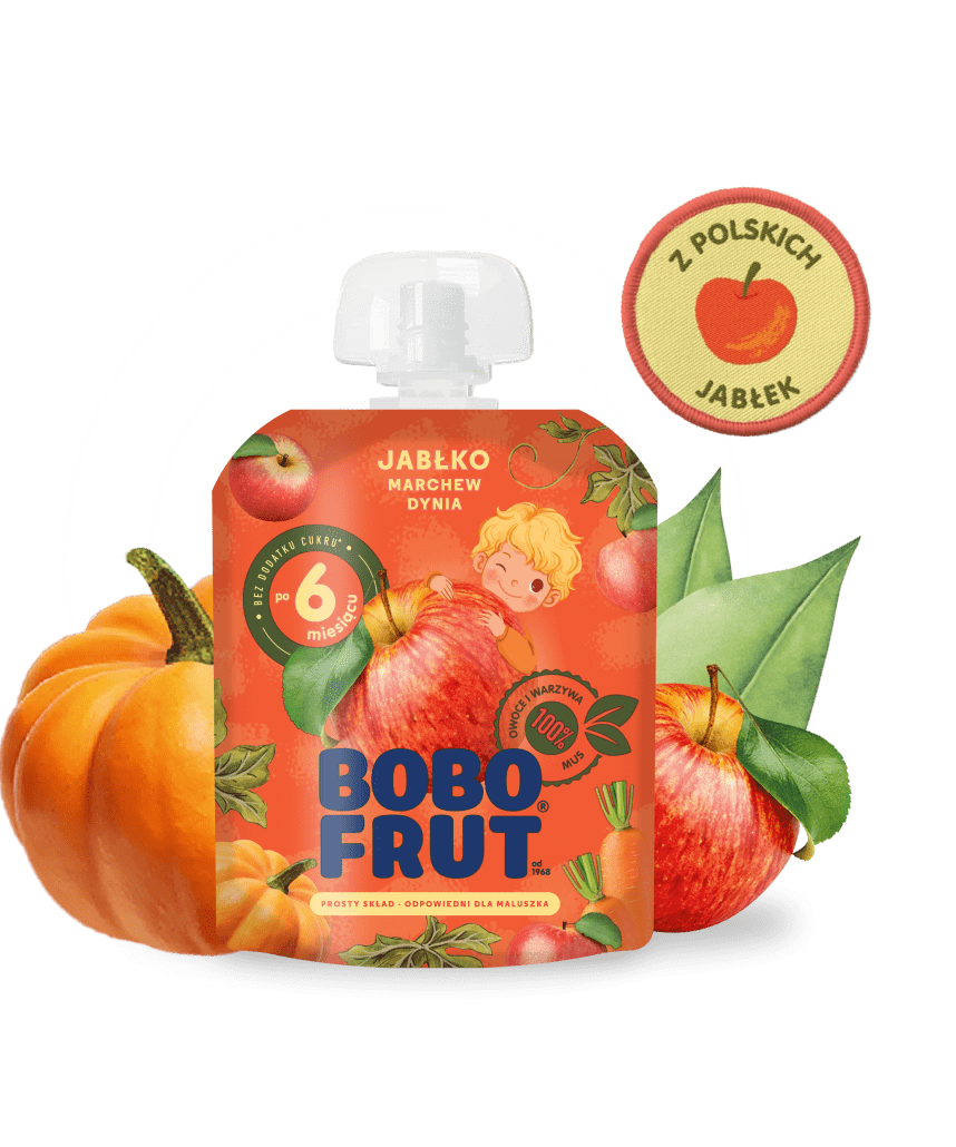 BOBO FRUT Deserek Jabłko, marchew dynia