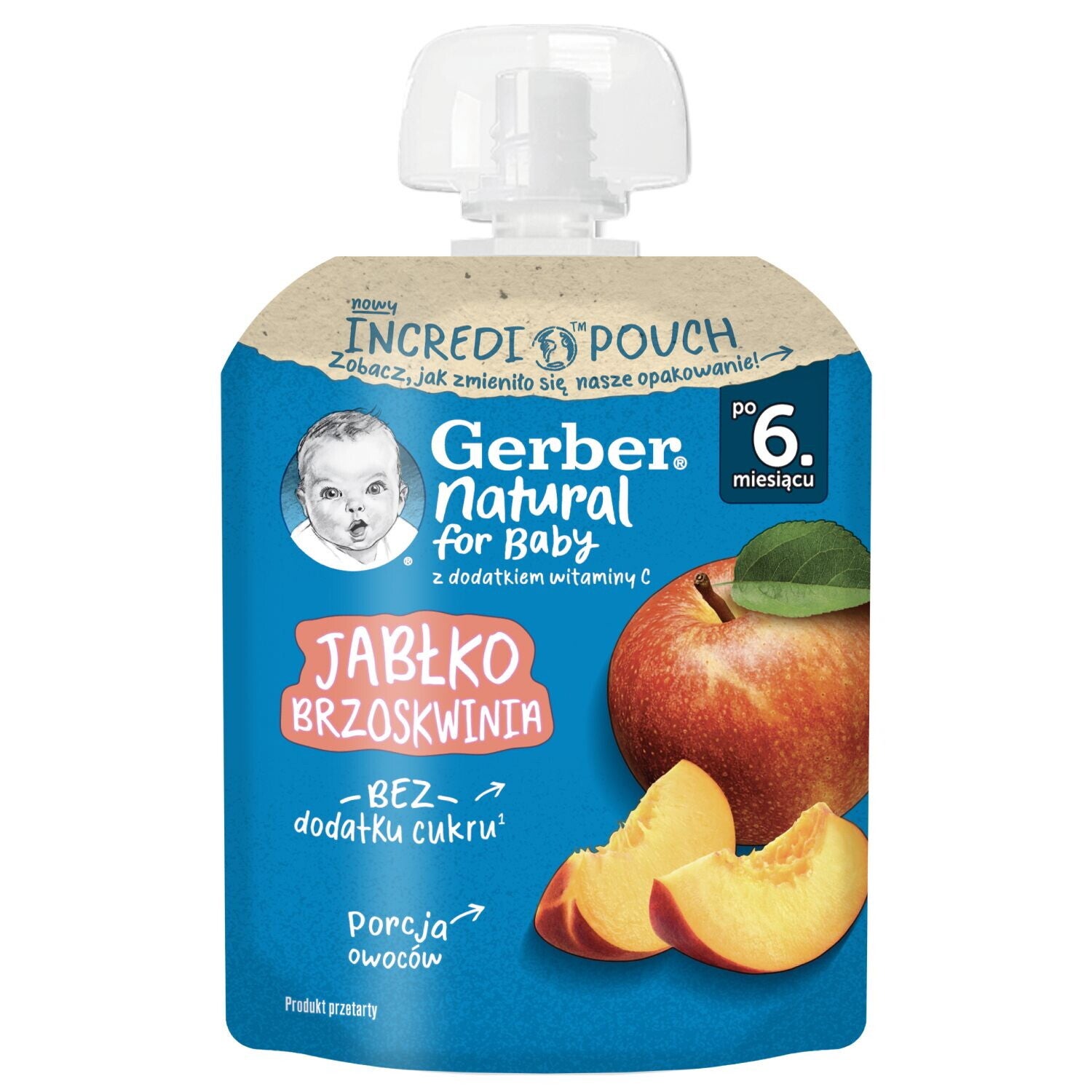 Gerber Deserek jabłko, brzoskwinia