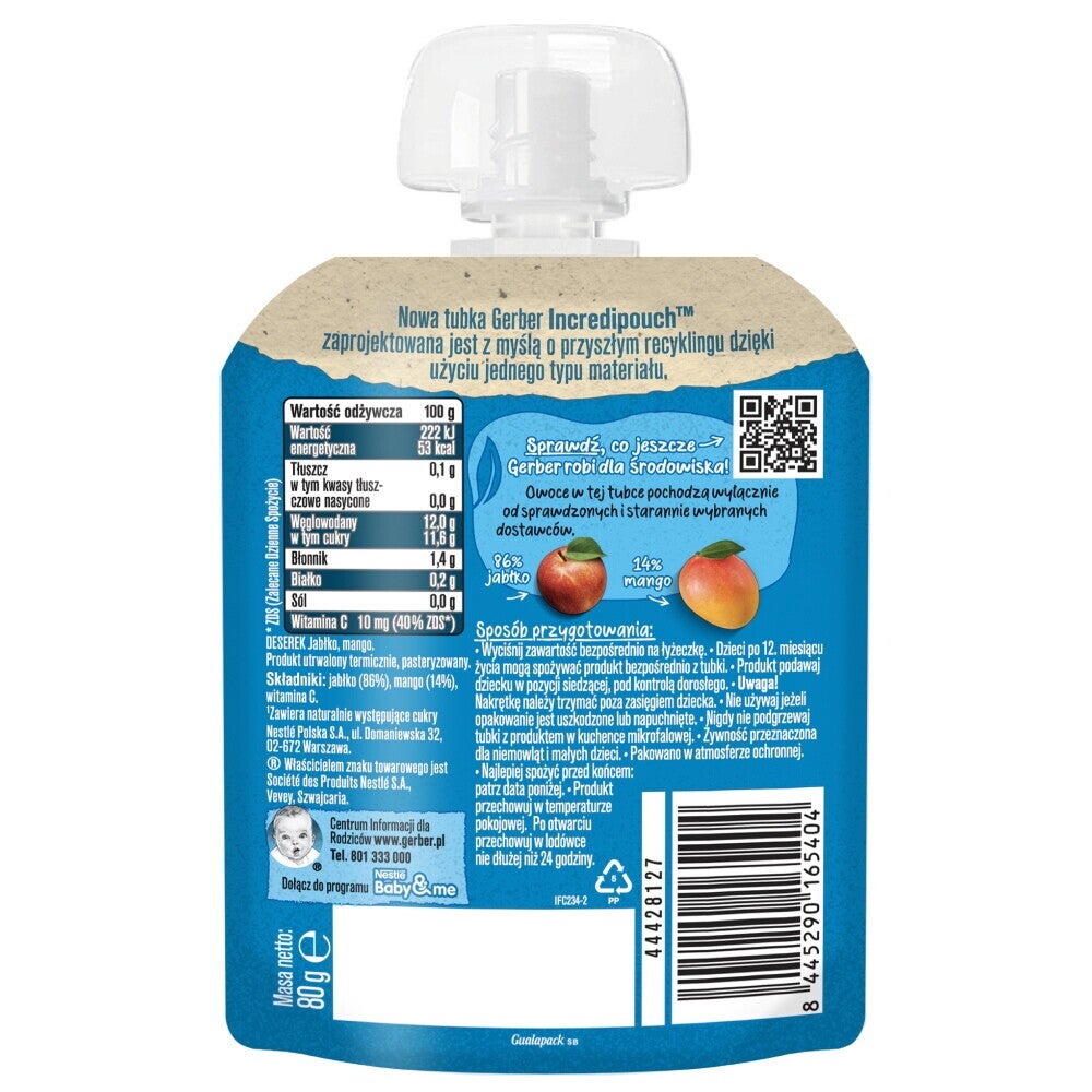 Gerber Deserek jabłko mango 2