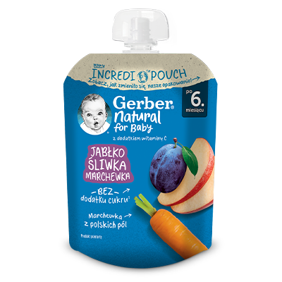 Gerber deserek jabłko śliwka marchewka