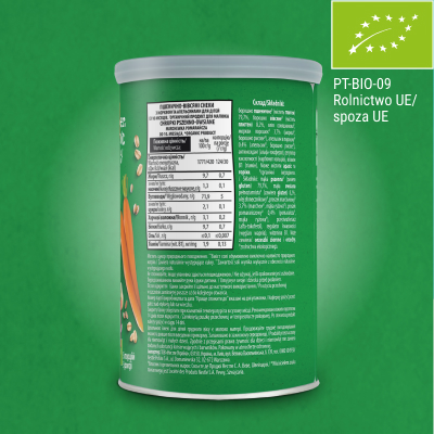 Gerber Organic Nutri Puffs Chrupki pszenno-owsiane Marchewka Pomarańcza