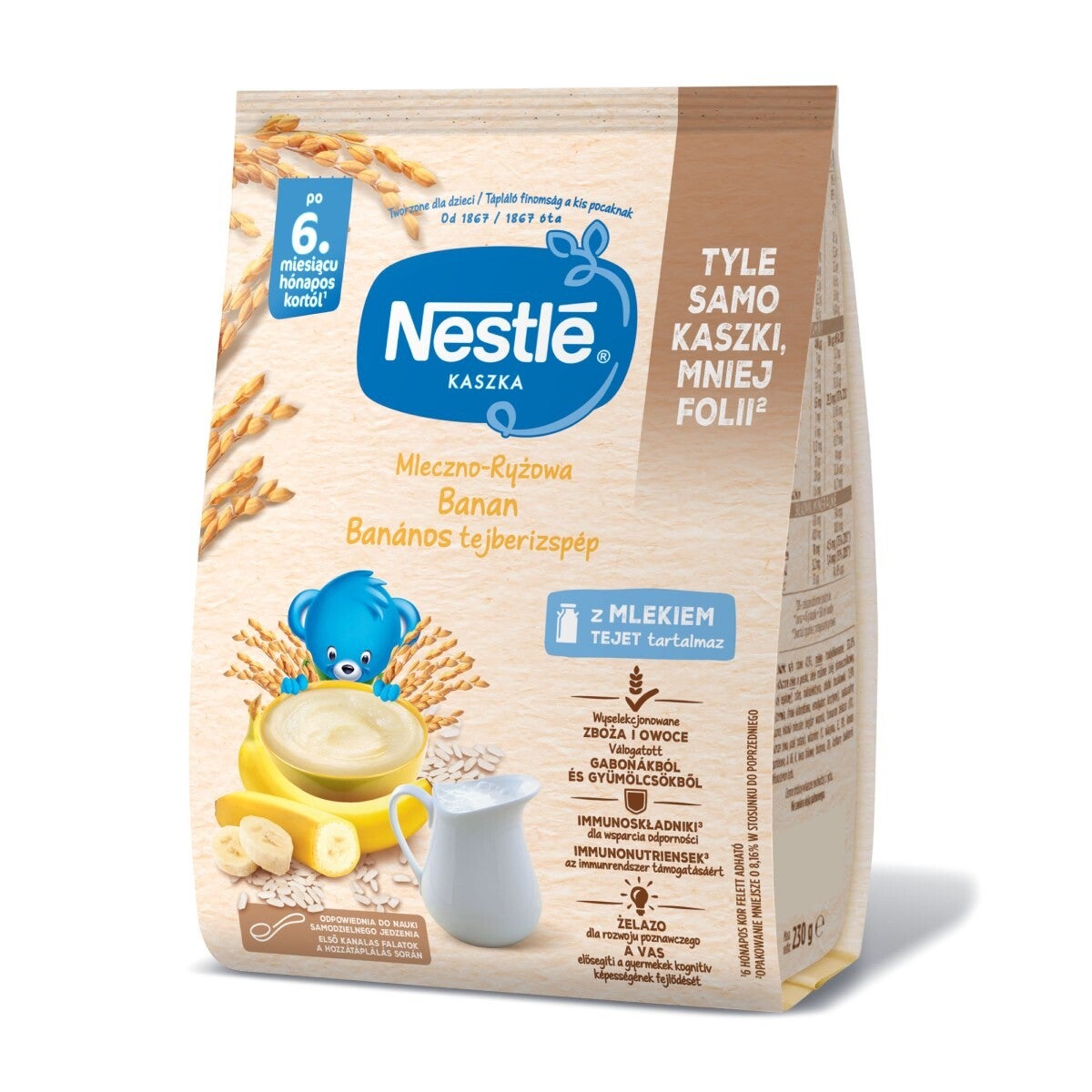 Nestlé Kaszka mleczno-ryżowa Banan