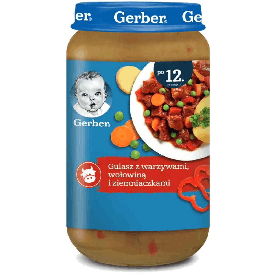 Gerber gulasz z warzywami wołowiną i ziemniaczkami