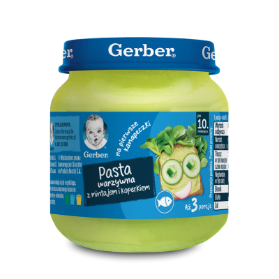 Pasta warzywna z mintajem i koperkiem 