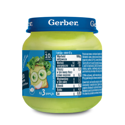 Pasta warzywna z mintajem i koperkiem 