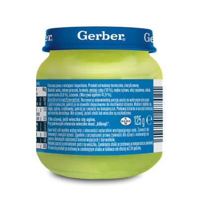 Pasta warzywna z mintajem i koperkiem 