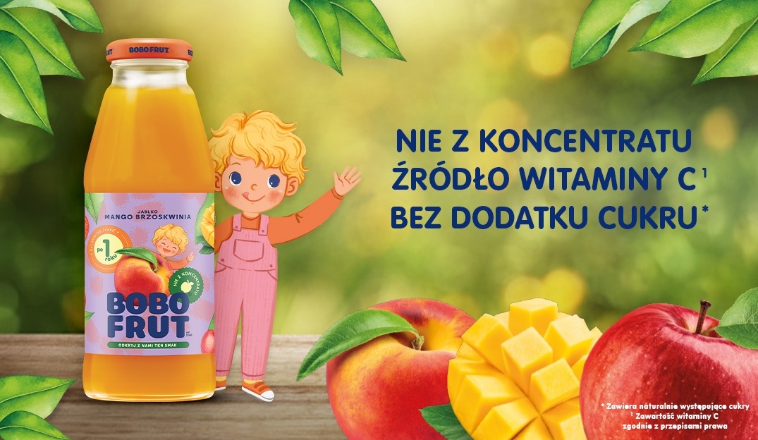 Nektar owocowy jabłko-mango-brzoskwinia - benefity