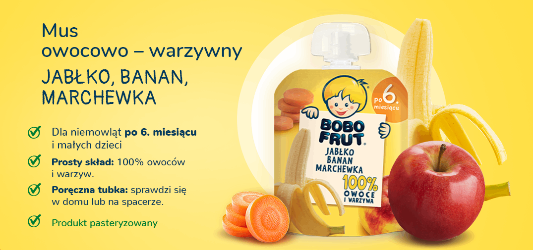 DESEREK Jabłko Banan Marchewka - benefity