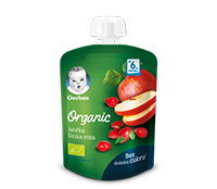 Gerber Organic Jabłko Dzika róża gramatura