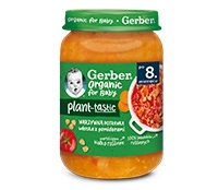 Gerber Organic Plant-tastic Warzywna potrawka włoska z pomidorami-gramatura