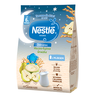 Nestlé Kaszka mleczno-ryżowa Dobranoc Gruszka