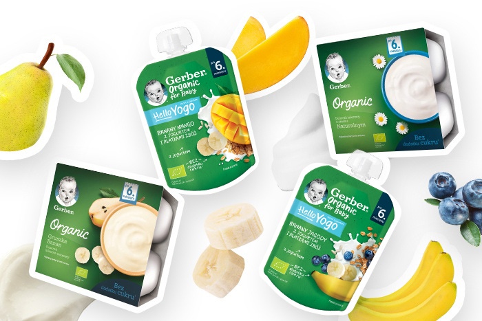 Produkty Gerber Organic po 6. miesiącu życia