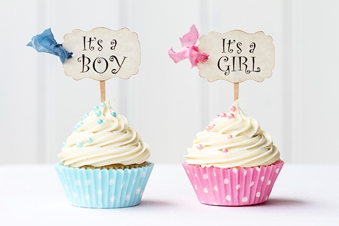 baby shower cupcakes