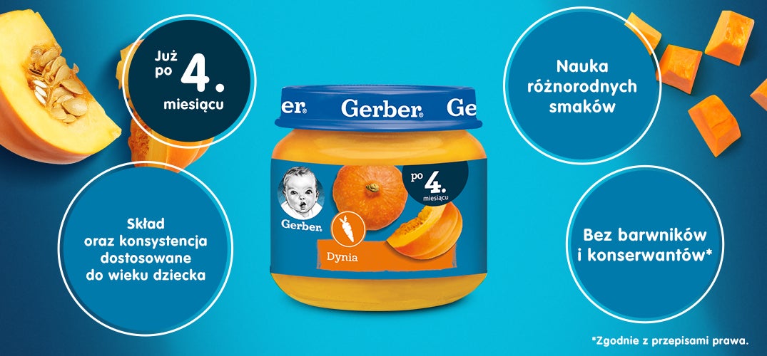 gerber dynia zalety