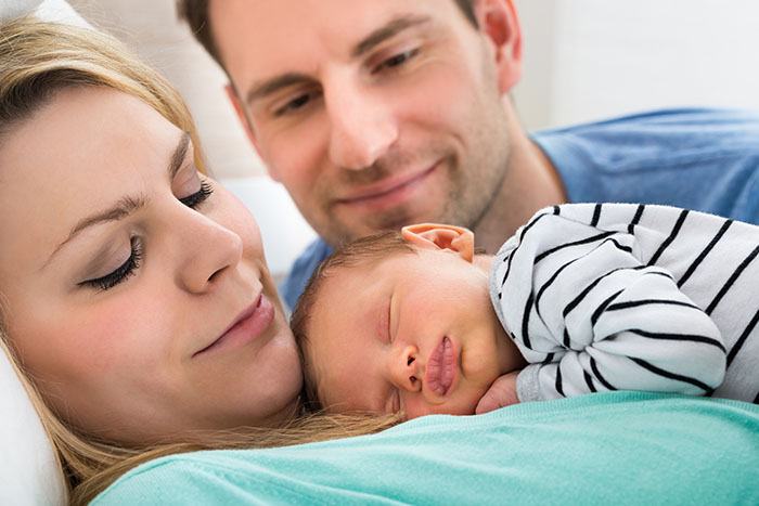 child with parents