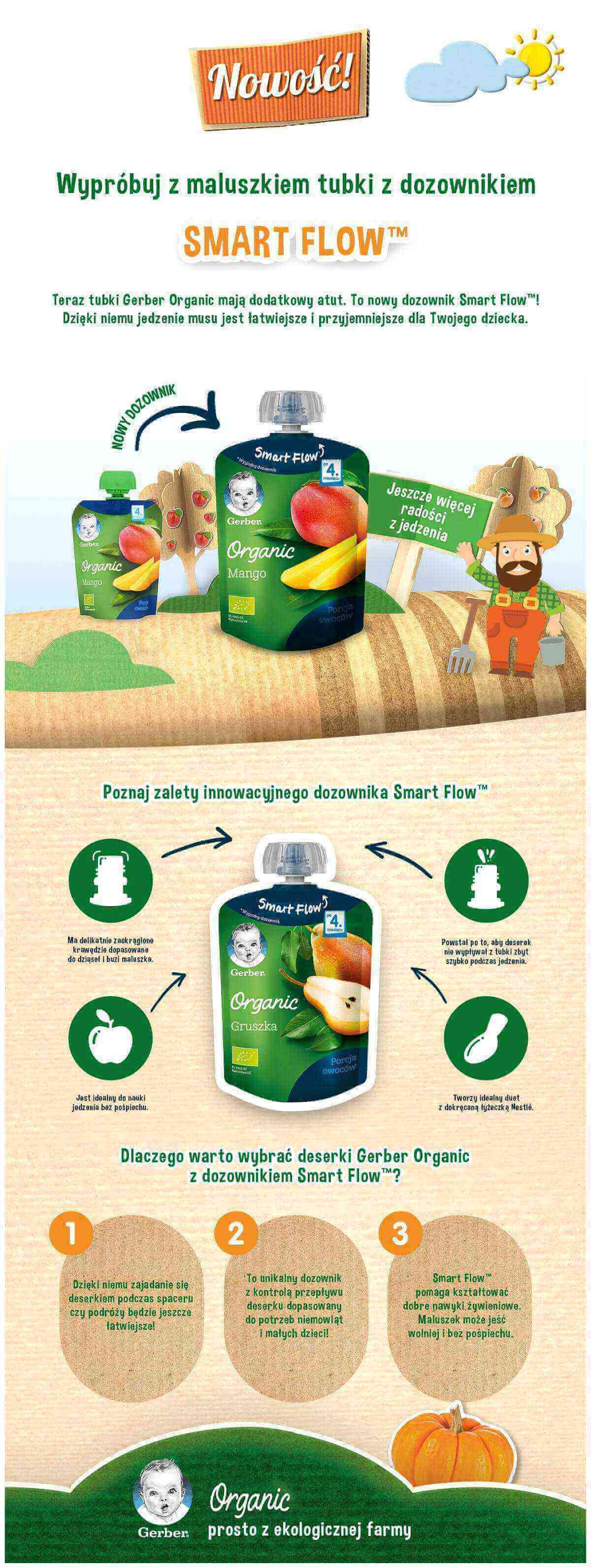 gerber organic smart flow dispenser