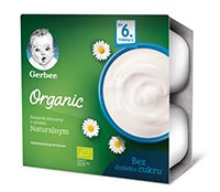 Gerber Organic o smaku naturalnym gramatura