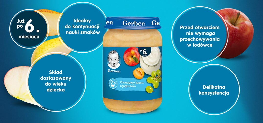 Gerber Owocowy krem z jogurtem warto wiedziec