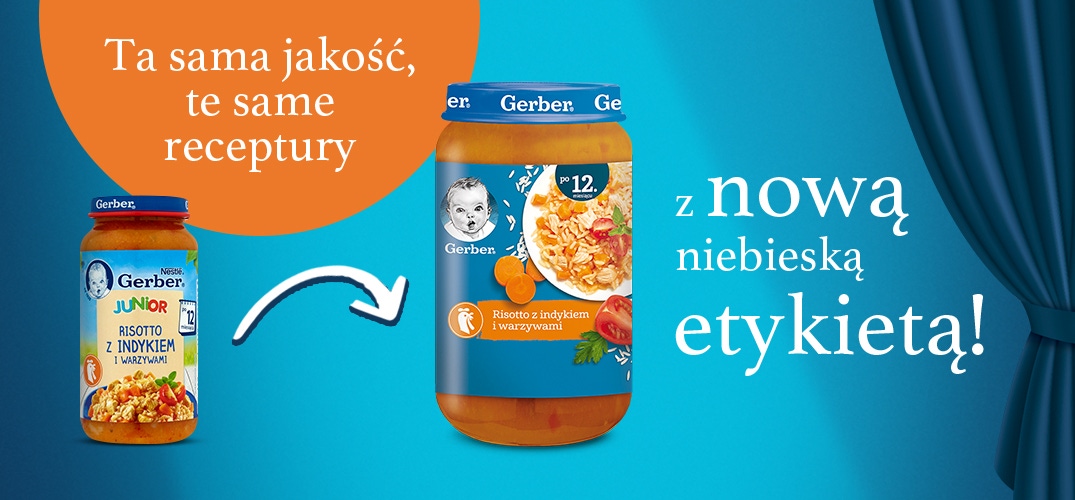 Gerber Risotto z indykiem i warzywami banner