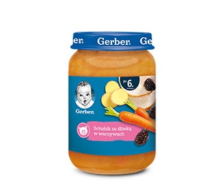 Gerber Tradycyjny schabik ze śliwką w warzywach gramatura