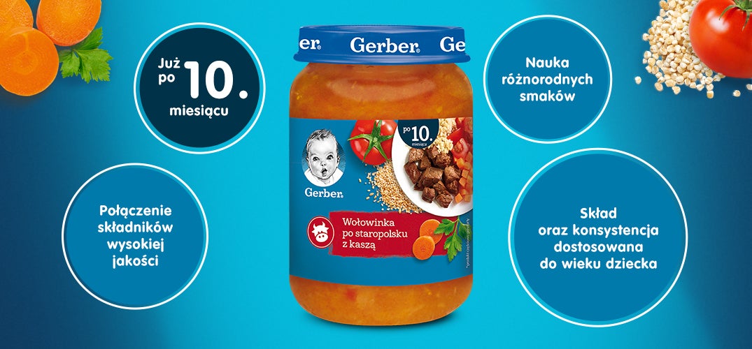 Gerber Wołowinka po staropolsku z kaszą zalety