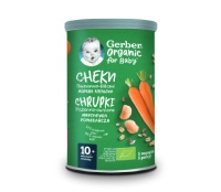 Gerber Organic Nutri Puffs Chrupki pszenno-owsiane Marchewka Pomarańcza