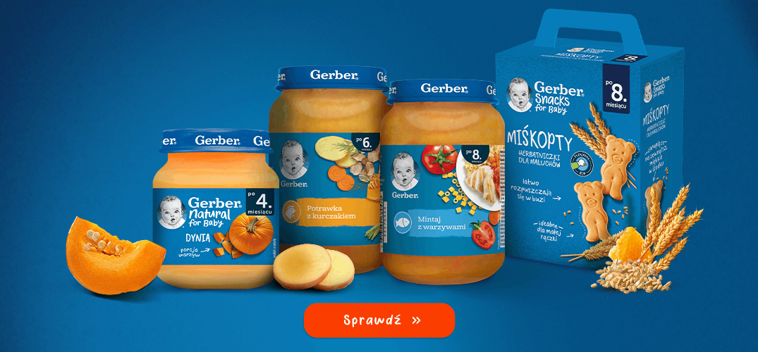 Produkty Gerber dla maluszków po 7. miesiącu życia