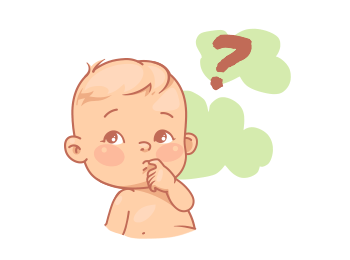 the baby thinking