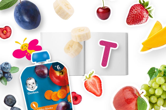 banner gerber jabko sliwka