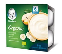 Gerber Organic Gruszka Banan gramatura