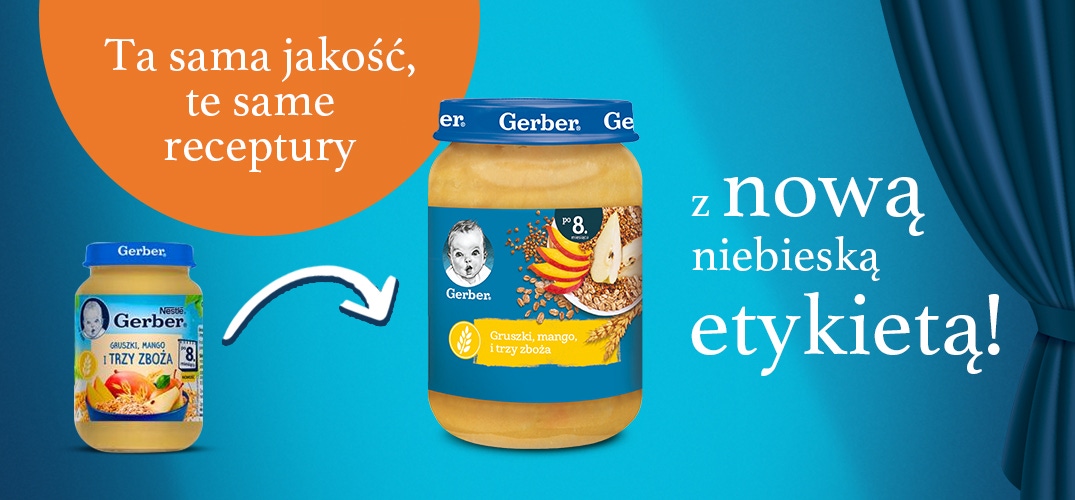 gruszki mango i trzy zboza etykieta