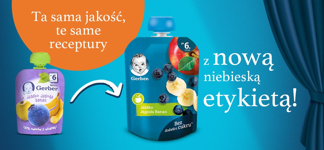 banner gerber jabko jagoda banan