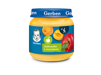 gerber jabluszka z morelami gramatura
