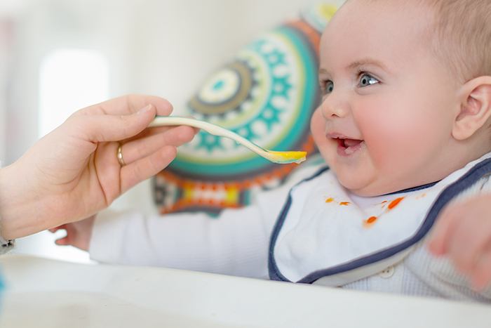 feeding the baby