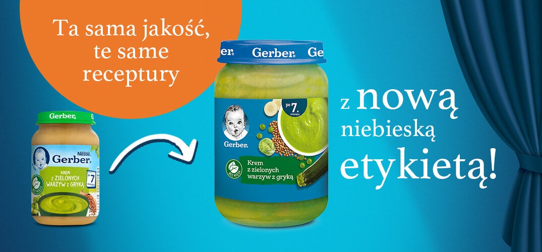 banner krem z zielonych