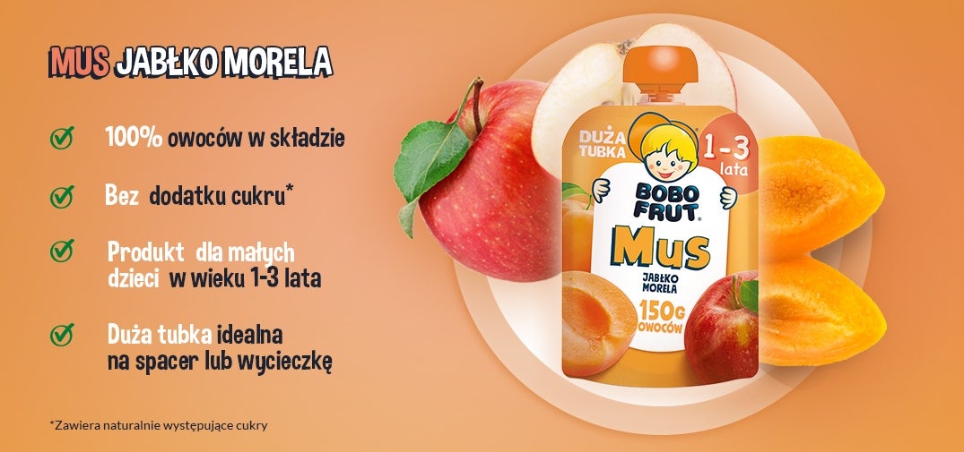 Mus Jabłko morela