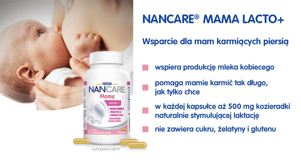 Baner z benefitami NANCARE® MAMA LACTO+™ 