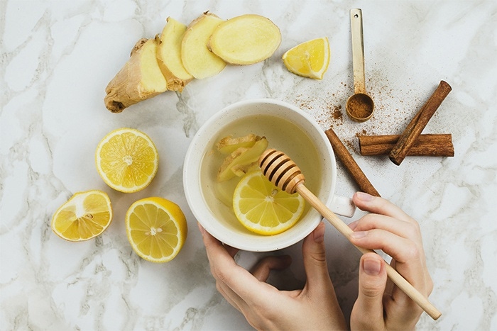 ginger and lemon infusion