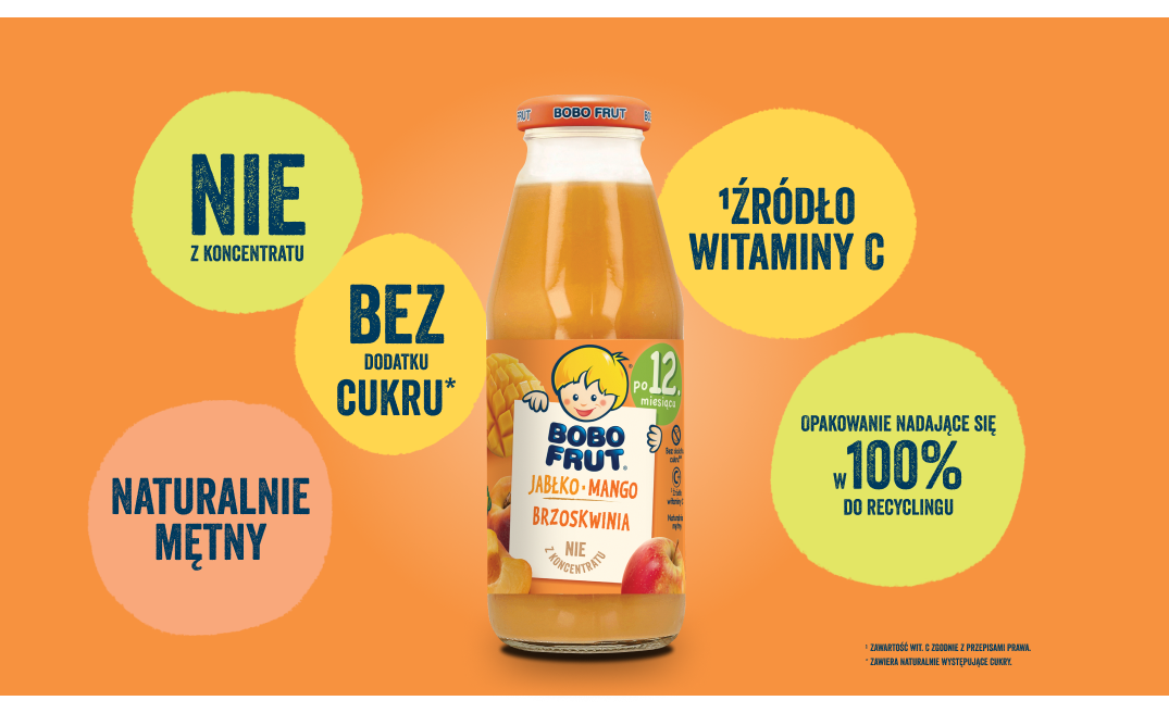 Nektar owocowy jabłko-mango-brzoskwinia - benefity