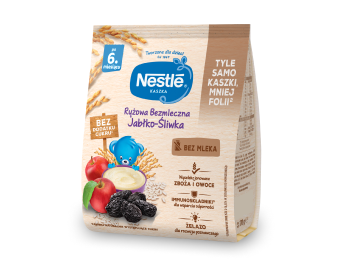 Nestlé Kaszka ryżowa-bezmleczna Jabłko & Śliwka