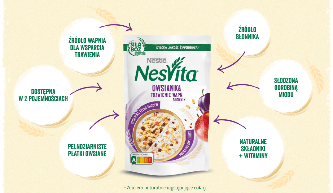 Nesvita Owsianka Trawienie - benefity