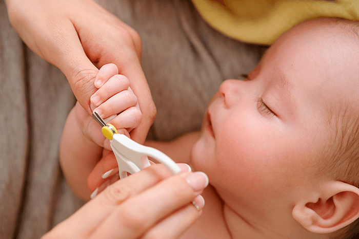 clipping nails in infant cancer