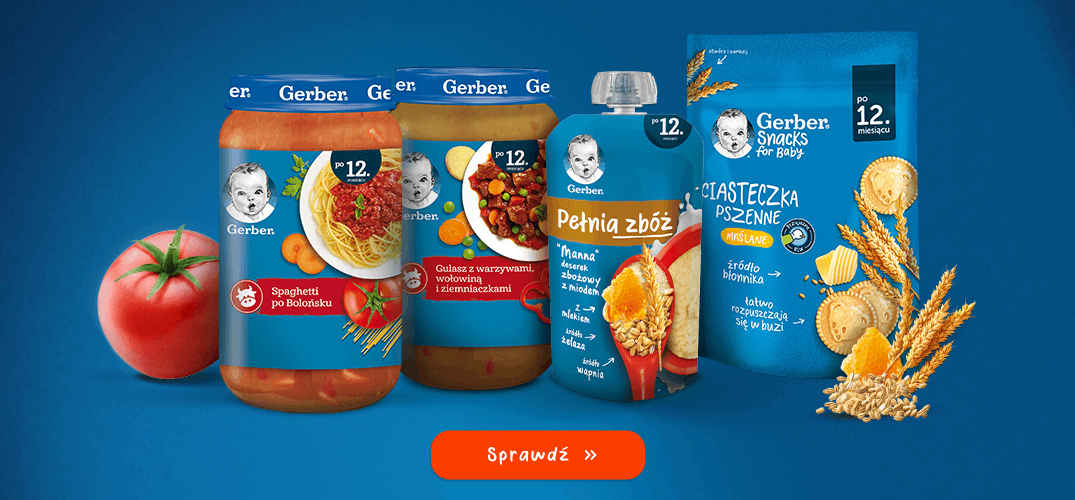 Produkty Gerber dla maluszków po 12. miesiącu życia