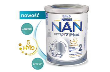 Przetestuj bezpłatnie mleko następne NAN OPTIPRO Plus 2 HMO w nowej formule z aż 5 oligosacharydami!​