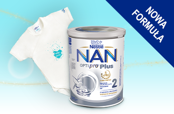 Przetestuj bezpłatnie mleko następne NAN OPTIPRO Plus 2 HMO w nowej formule z aż 5 oligosacharydami!​