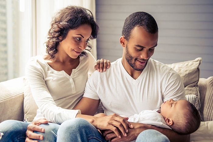 family with baby