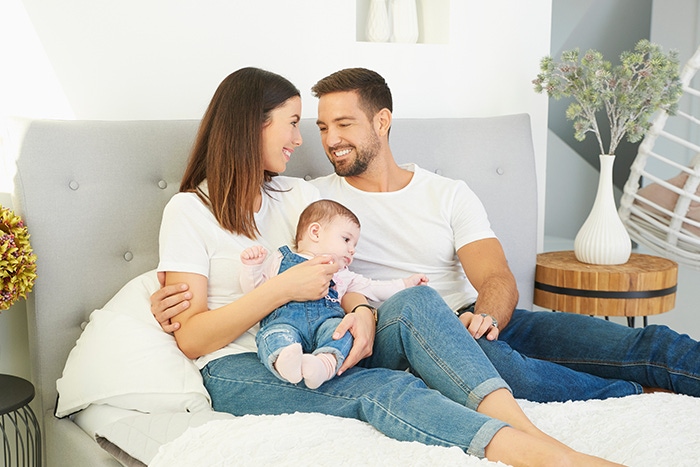 parents with a baby